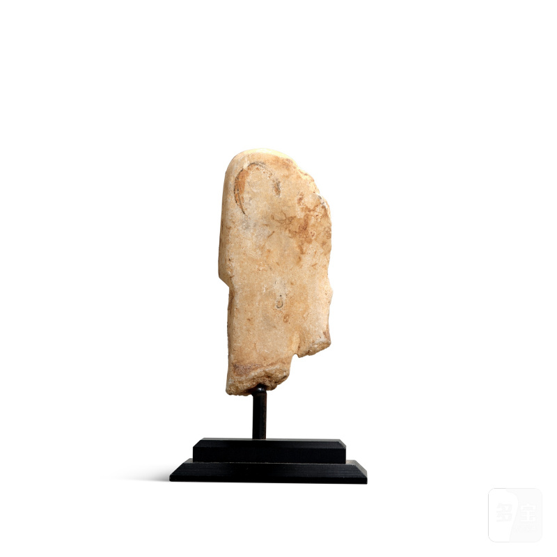 A marble figure of a standing Bodhisattva, Northern Qi dynasty | 北齊 大理石雕菩薩立像 - 图3